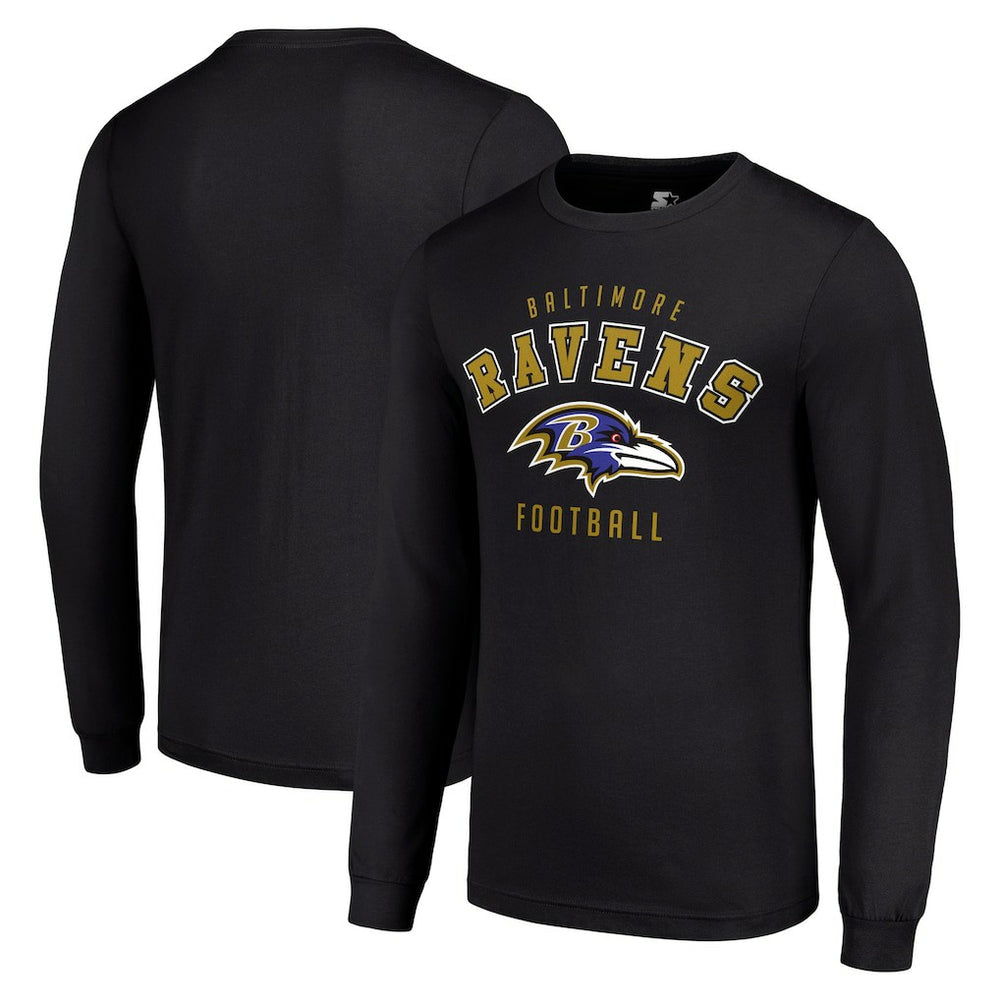 Baltimore Ravens Starter Long Sleeve T-Shirt - Black outlet