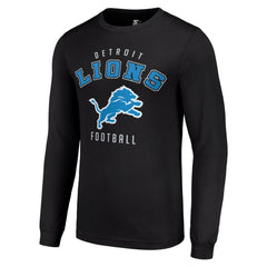 Detroit Lions Starter Long Sleeve T-Shirt - Black sale