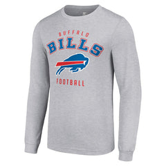 Buffalo Bills Starter Long Sleeve T-Shirt - Heather Gray cheap