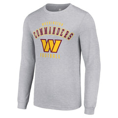 Washington Commanders Starter Long Sleeve T-Shirt - Heather Gray on sale