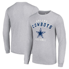 Dallas Cowboys Starter Long Sleeve T-Shirt - Heather Gray outlet