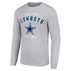 Dallas Cowboys Starter Long Sleeve T-Shirt - Heather Gray outlet