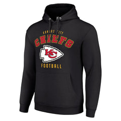 Kansas City Chiefs Starter Unisex Logo Pullover Hoodie - Black on sale