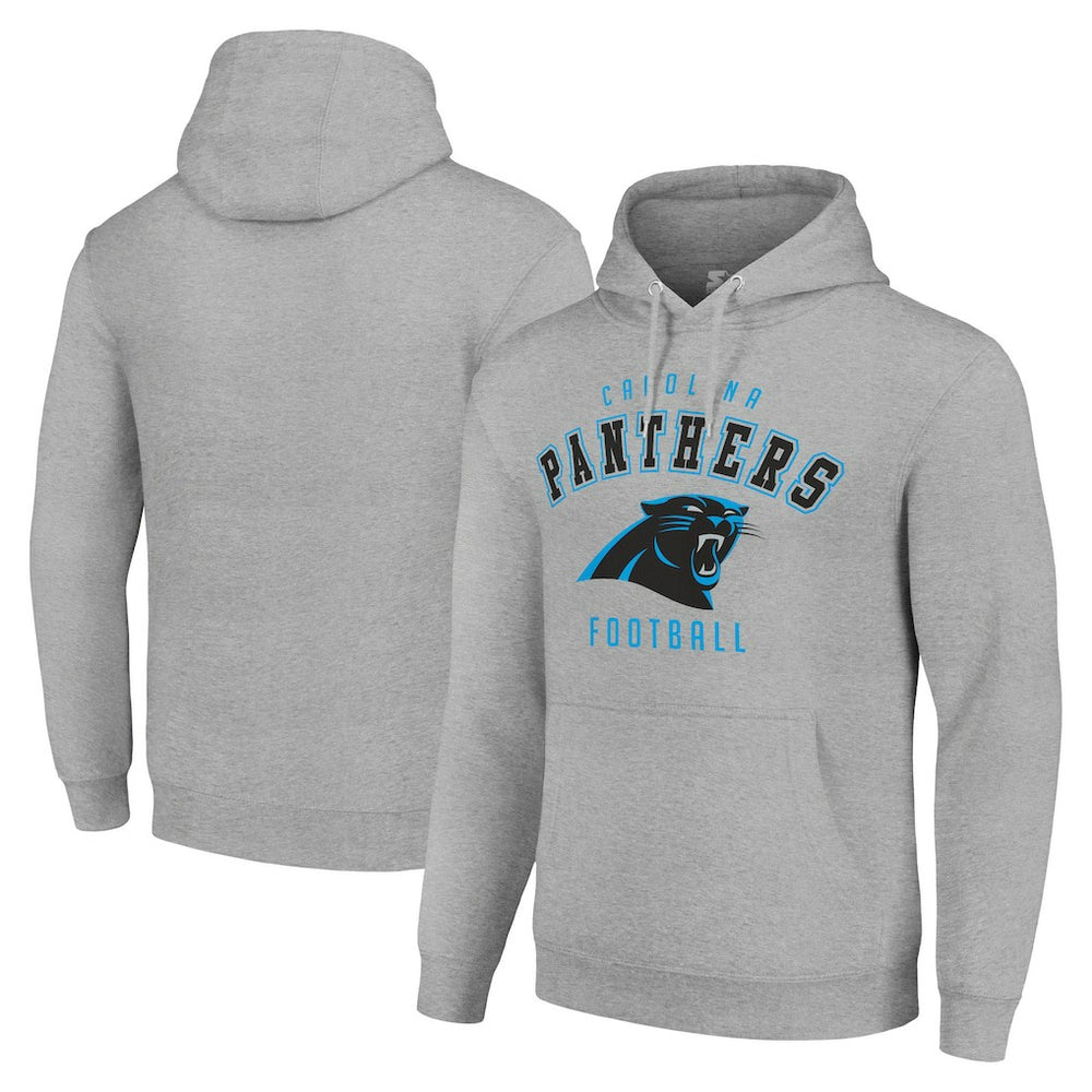 Carolina Panthers Starter Unisex Logo Pullover Hoodie - Heather Gray on sale