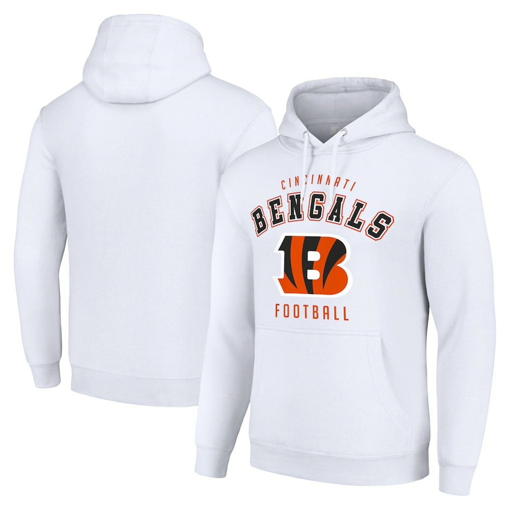 Cincinnati Bengals Starter Unisex Logo Pullover Hoodie - White outlet