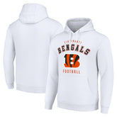 Cincinnati Bengals Starter Unisex Logo Pullover Hoodie - White outlet