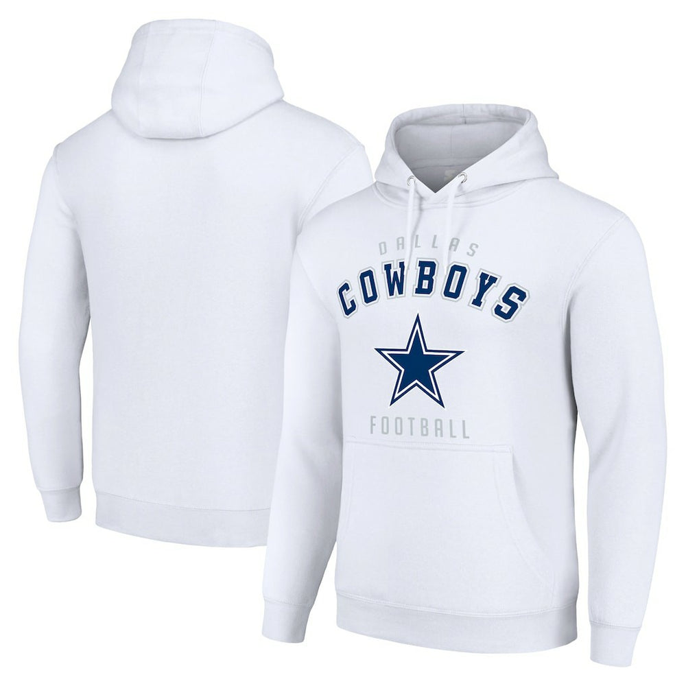 Dallas Cowboys Starter Unisex Logo Pullover Hoodie - White for sale