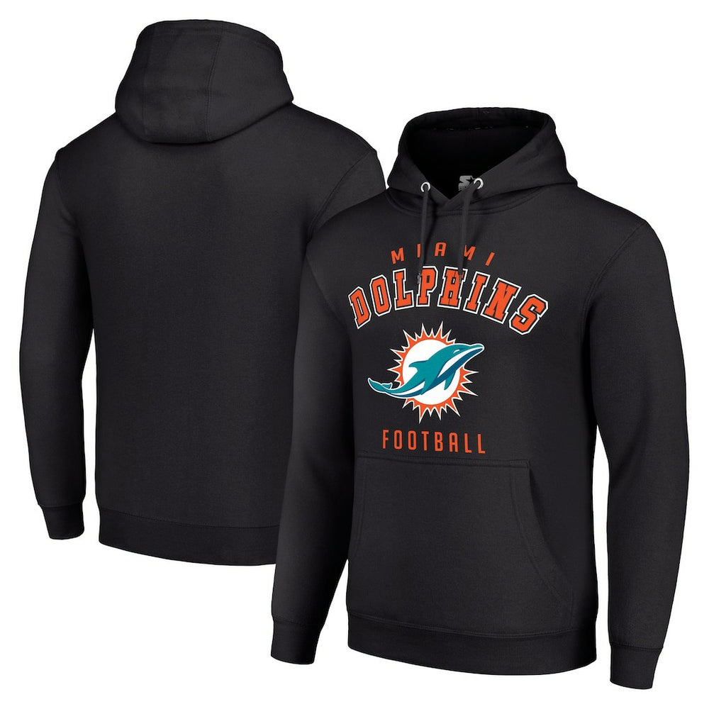 Miami Dolphins Starter Unisex Logo Pullover Hoodie - Black online