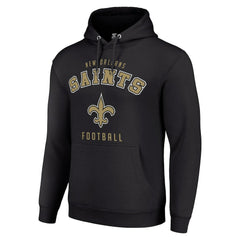 New Orleans Saints Starter Unisex Logo Pullover Hoodie - Black discount