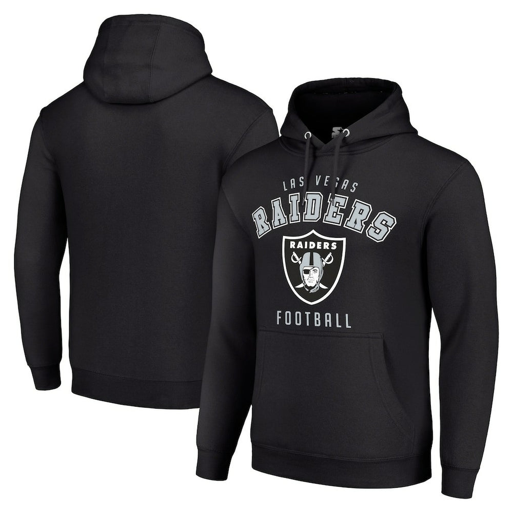 Las Vegas Raiders Starter Unisex Logo Pullover Hoodie - Black sale