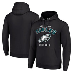 Philadelphia Eagles Starter Unisex Logo Pullover Hoodie - Black on sale