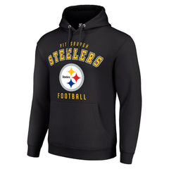 Pittsburgh Steelers Starter Unisex Logo Pullover Hoodie - Black for sale