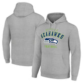 Seattle Seahawks Starter Unisex Logo Pullover Hoodie - Heather Gray discount