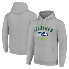 Seattle Seahawks Starter Unisex Logo Pullover Hoodie - Heather Gray discount