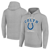 Indianapolis Colts Starter Unisex Logo Pullover Hoodie - Heather Gray for sale
