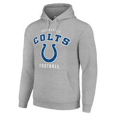 Indianapolis Colts Starter Unisex Logo Pullover Hoodie - Heather Gray for sale