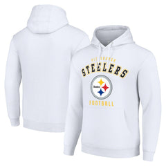 Pittsburgh Steelers Starter Unisex Logo Pullover Hoodie - White sale