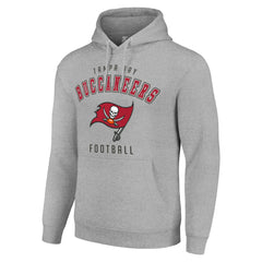 Tampa Bay Buccaneers Starter Unisex Logo Pullover Hoodie - Heather Gray on sale