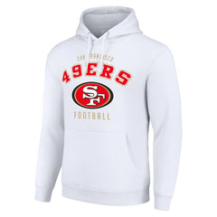 San Francisco 49ers Starter Unisex Logo Pullover Hoodie - White for sale