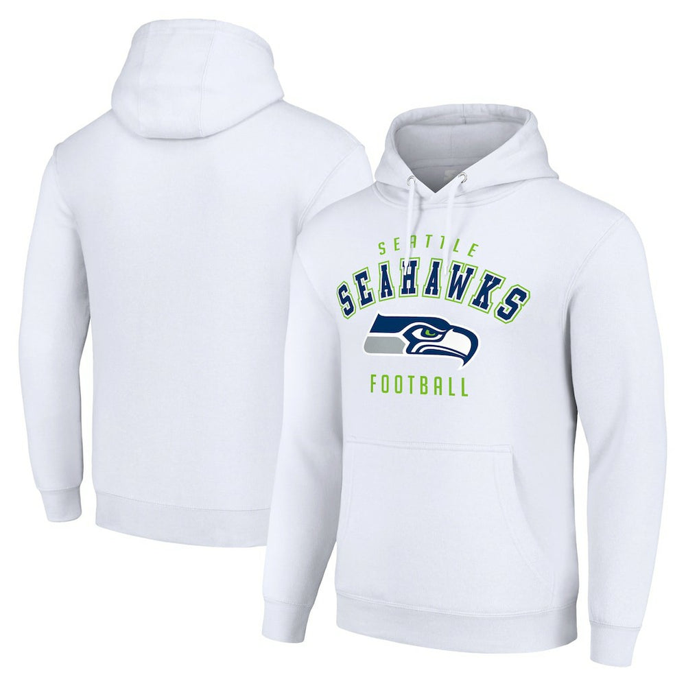 Seattle Seahawks Starter Unisex Logo Pullover Hoodie - White online