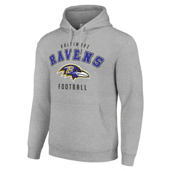 Baltimore Ravens Starter Unisex Logo Pullover Hoodie - Heather Gray for sale