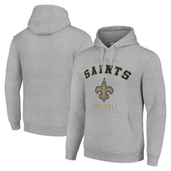 New Orleans Saints Starter Unisex Logo Pullover Hoodie - Heather Gray cheap