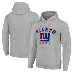 New York Giants Starter Unisex Logo Pullover Hoodie - Heather Gray discount