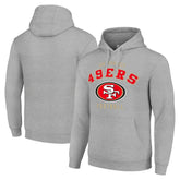 San Francisco 49ers Starter Unisex Logo Pullover Hoodie - Heather Gray sale