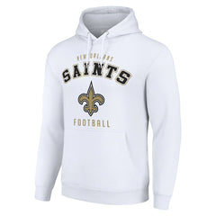 New Orleans Saints Starter Unisex Logo Pullover Hoodie - White sale