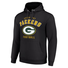 Green Bay Packers Starter Unisex Logo Pullover Hoodie - Black sale
