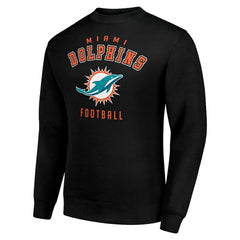 Miami Dolphins Starter Team Logo Pullover Sweatshirt - Black on sale