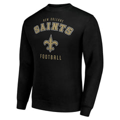 New Orleans Saints Starter Team Logo Pullover Sweatshirt - Black for sale