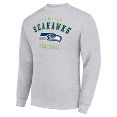 Seattle Seahawks Starter Team Logo Pullover Sweatshirt - Heather Gray for sale