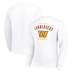Washington Commanders Starter Team Logo Pullover Sweatshirt - White on sale