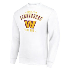 Washington Commanders Starter Team Logo Pullover Sweatshirt - White on sale