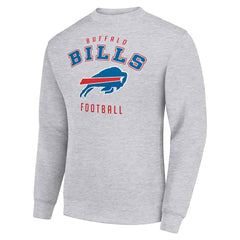 Buffalo Bills Starter Team Logo Pullover Sweatshirt - Heather Gray outlet