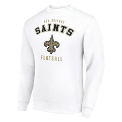 New Orleans Saints Starter Team Logo Pullover Sweatshirt - White sale