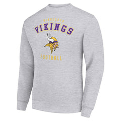 Minnesota Vikings Starter Team Logo Pullover Sweatshirt - Heather Gray outlet