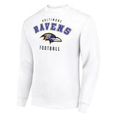 Baltimore Ravens Starter Team Logo Pullover Sweatshirt - White for sale