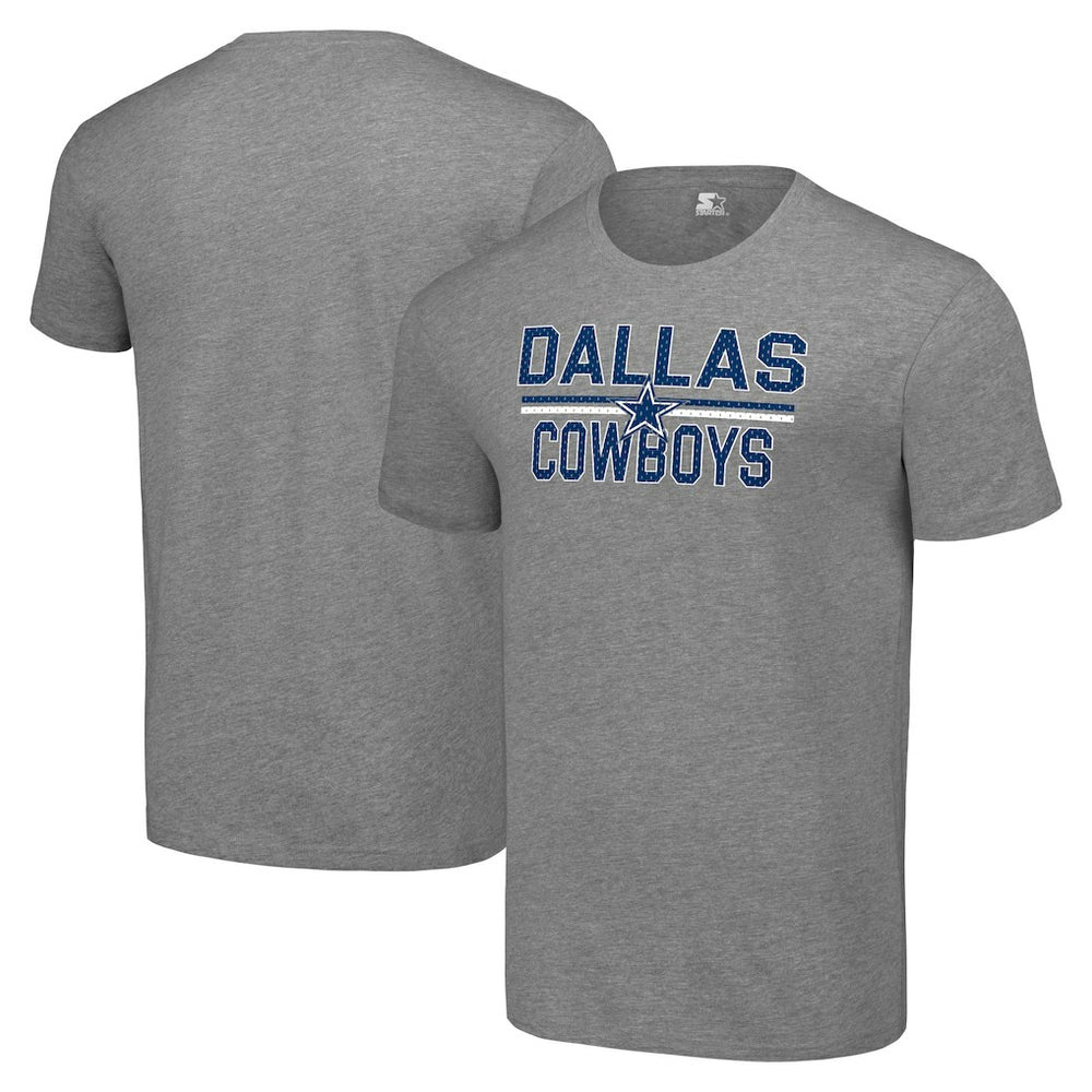 Dallas Cowboys Starter Team Mesh Print Graphic T-Shirt - Heather Gray online