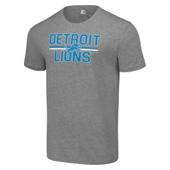 Detroit Lions Starter Team Mesh Print Graphic T-Shirt - Heather Gray discount