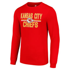 Kansas City Chiefs Starter Team Mesh Print Graphic Long Sleeve T-Shirt - Red discount
