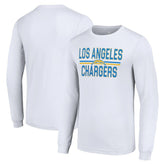 Los Angeles Chargers Starter Team Mesh Print Graphic Long Sleeve T-Shirt - White online