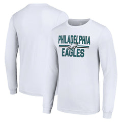 Philadelphia Eagles Starter Team Mesh Print Graphic Long Sleeve T-Shirt - White online