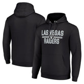 Las Vegas Raiders Starter Unisex Team Mesh Print Graphic Tri-Blend Pullover Hoodie - Black on sale