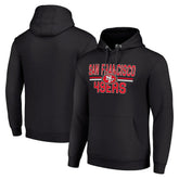 San Francisco 49ers Starter Unisex Team Mesh Print Graphic Tri-Blend Pullover Hoodie - Black for sale