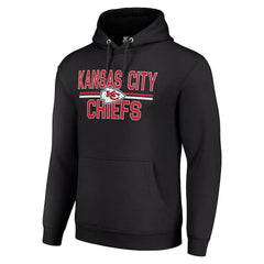 Kansas City Chiefs Starter Unisex Team Mesh Print Graphic Tri-Blend Pullover Hoodie - Black on sale