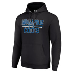 Indianapolis Colts Starter Unisex Team Mesh Print Graphic Tri-Blend Pullover Hoodie - Black outlet