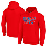 Buffalo Bills Starter Unisex Team Mesh Print Graphic Tri-Blend Pullover Hoodie - Red cheap