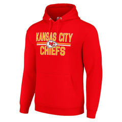 Kansas City Chiefs Starter Unisex Team Mesh Print Graphic Tri-Blend Pullover Hoodie - Red discount